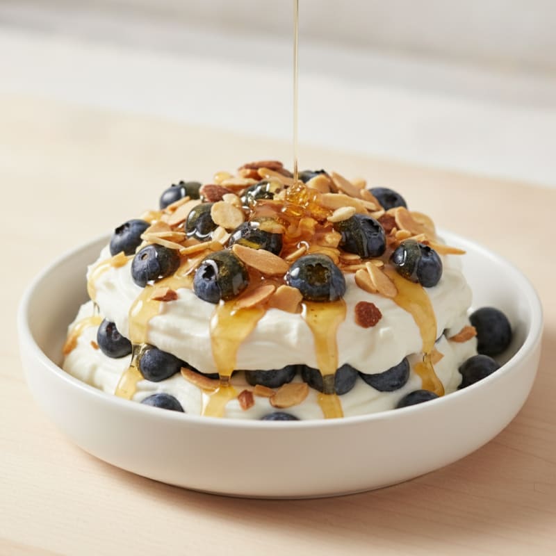 Creamy Greek Yogurt Protein Parfait with Almonds
