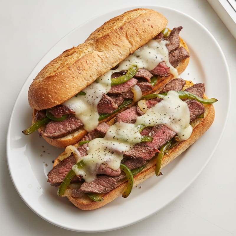 Philly Steak and Provolone Sandwich