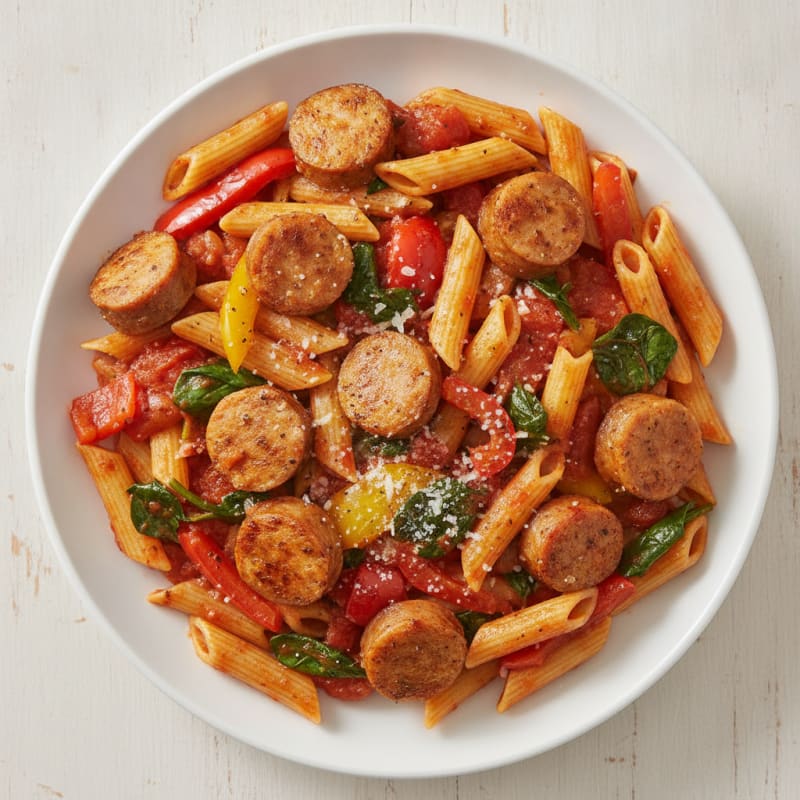 Chicken Sausage Pasta Skillet