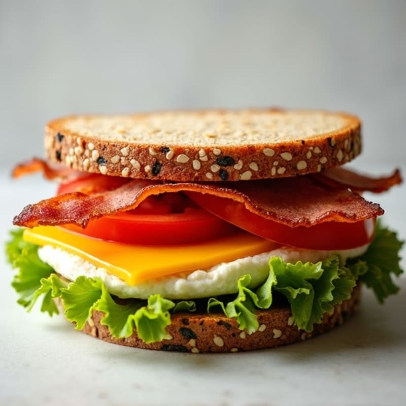 Crispy Turkey Bacon, Fresh Tomato, and Lettuce Whole Grain Sandwich