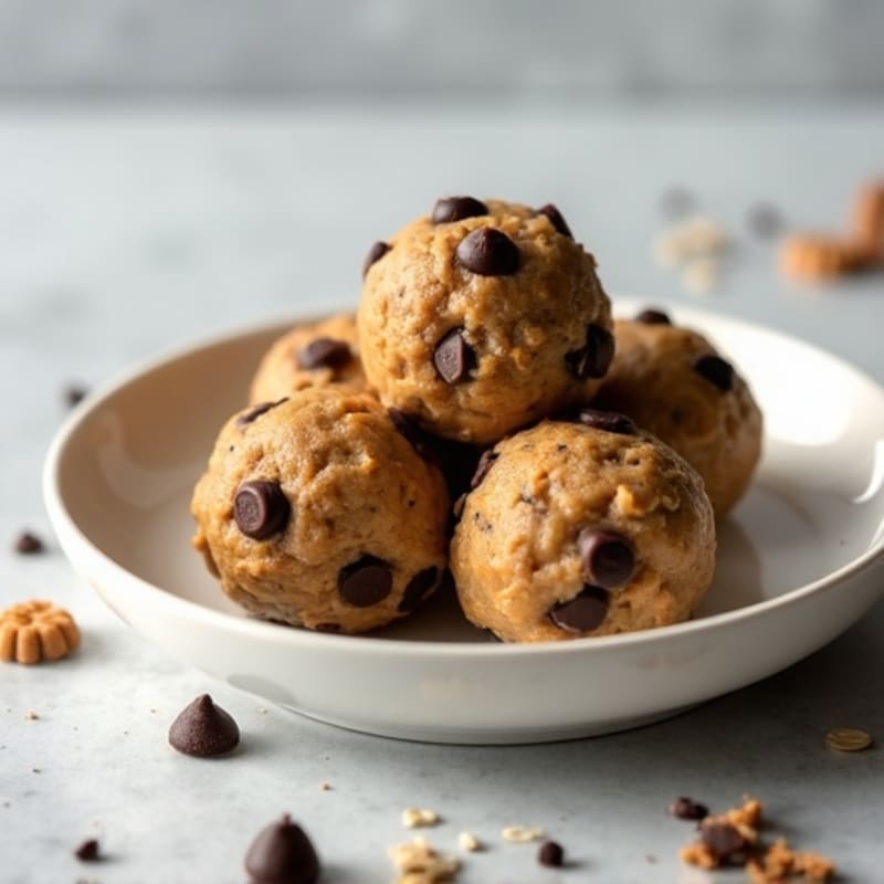 No-Bake Chocolate Chip Protein Cookie Dough Bites