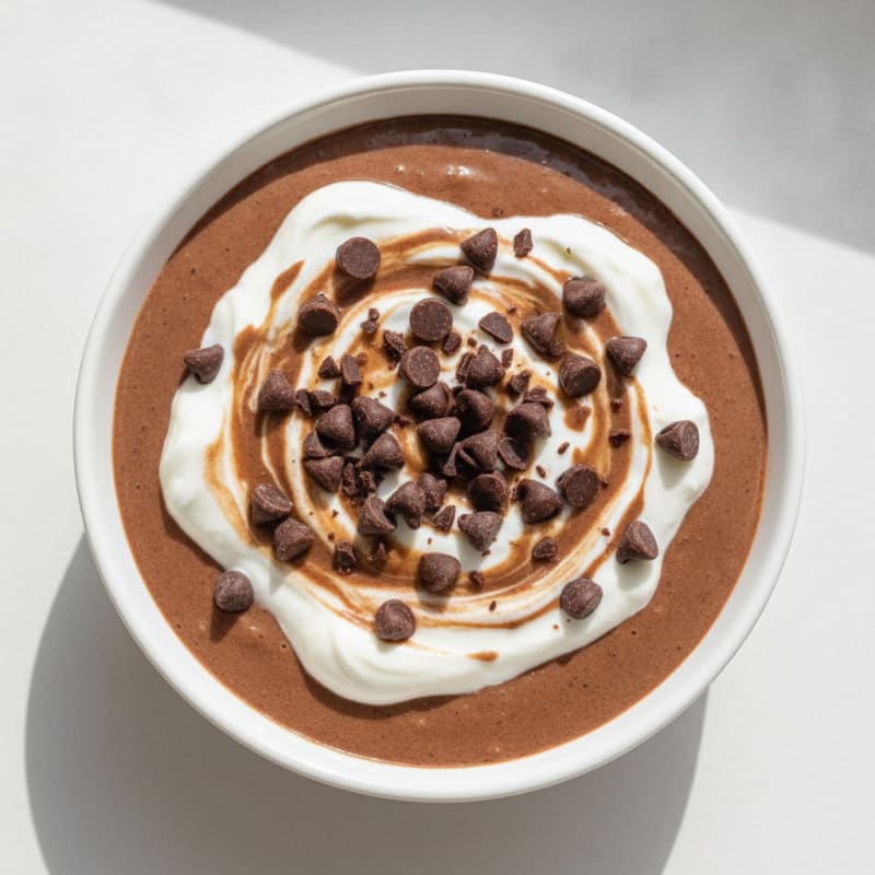 Silky Chocolate Protein Pudding with Greek Yogurt