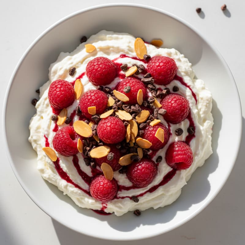 Silky Greek Yogurt Protein Mousse with Berries