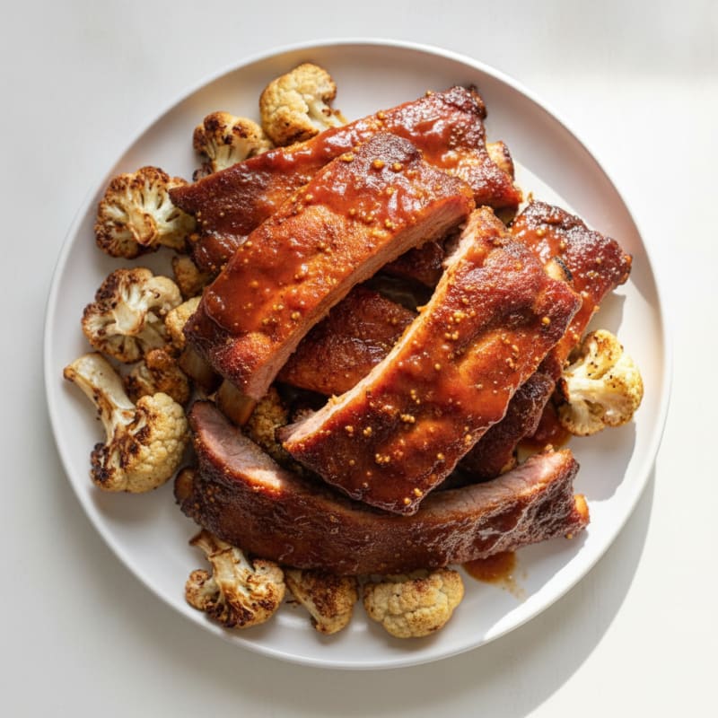 Smoked BBQ Ribs with Tangy Glaze