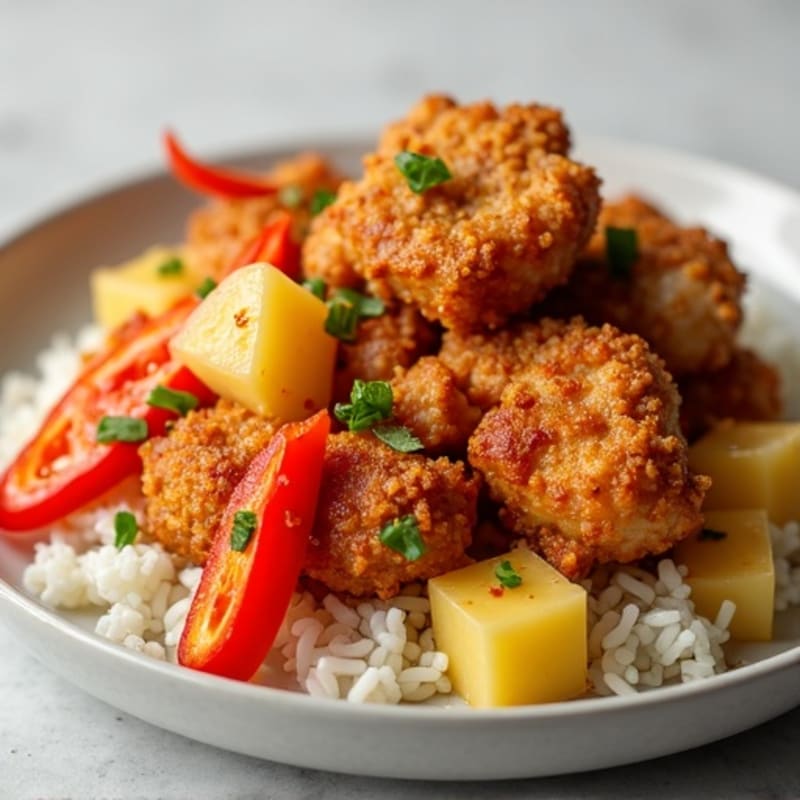 Crispy Baked Sweet and Sour Chicken