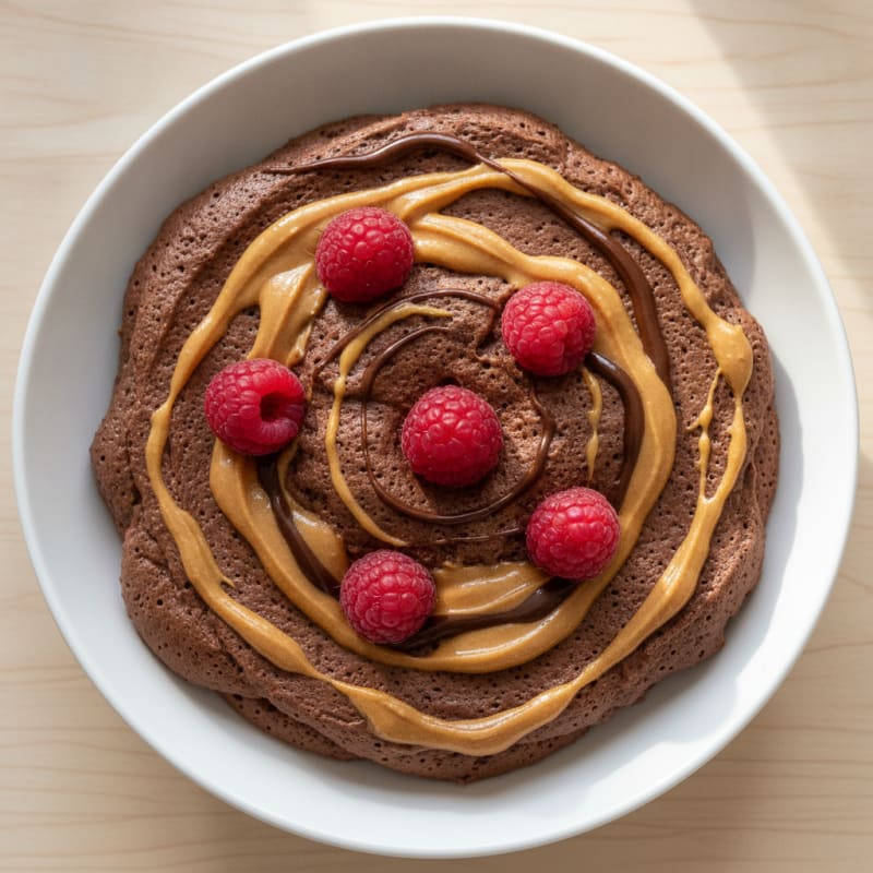 Silky Chocolate Protein Pudding with Peanut Butter Swirl