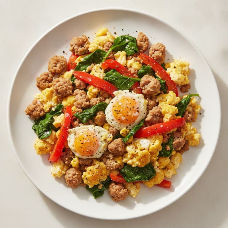 Hearty Sausage and Egg Scramble