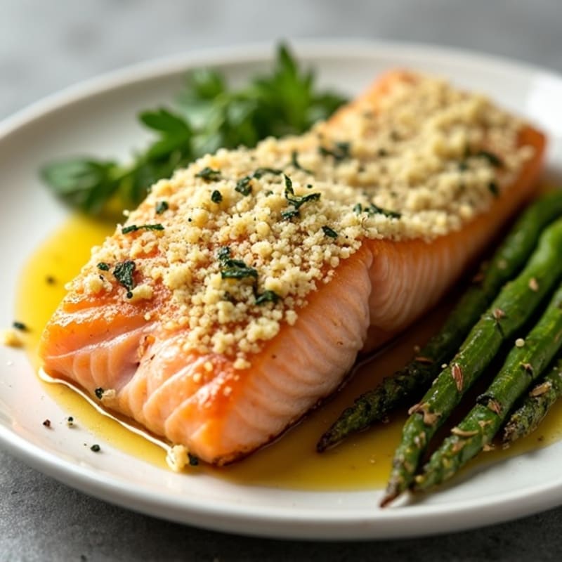 Parmesan-Herb Crusted Salmon