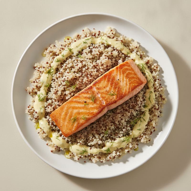 Pan-Seared Salmon with Lemon-Dill Sauce