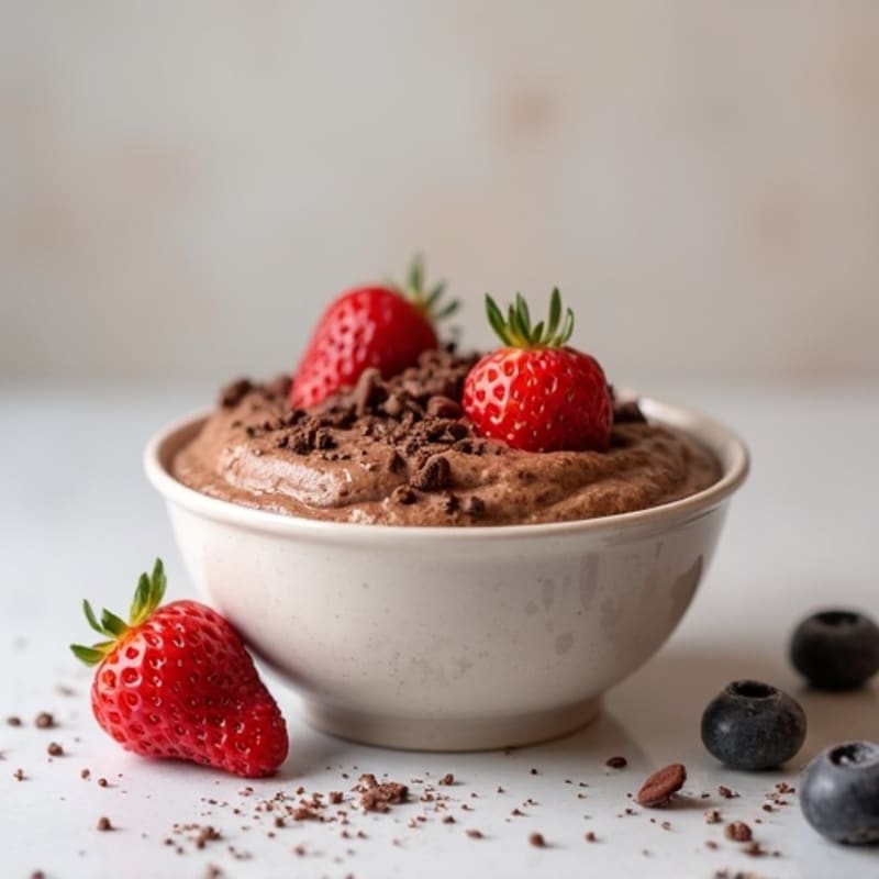 Creamy Chocolate Protein Chia Pudding