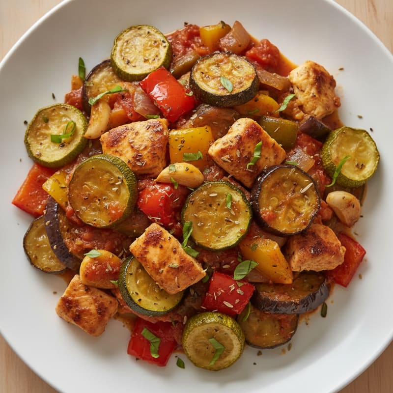 Roasted Vegetable Ratatouille with Fresh Herbs