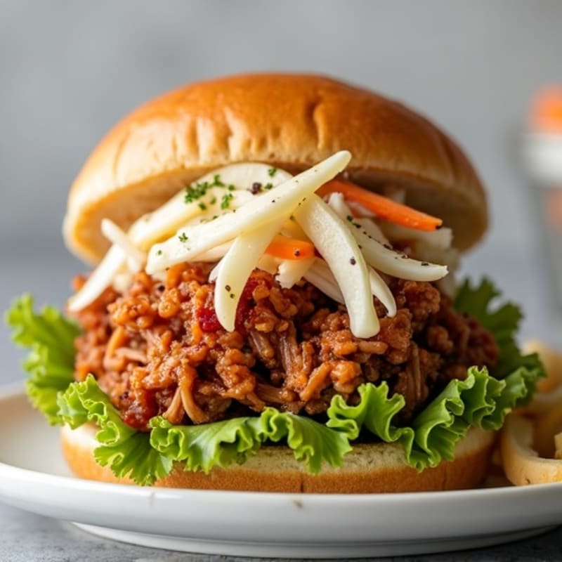 Smoky Lean Pulled Pork with Fresh Coleslaw