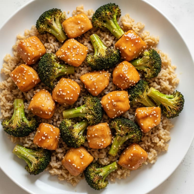 Baked Orange Chicken with Broccoli