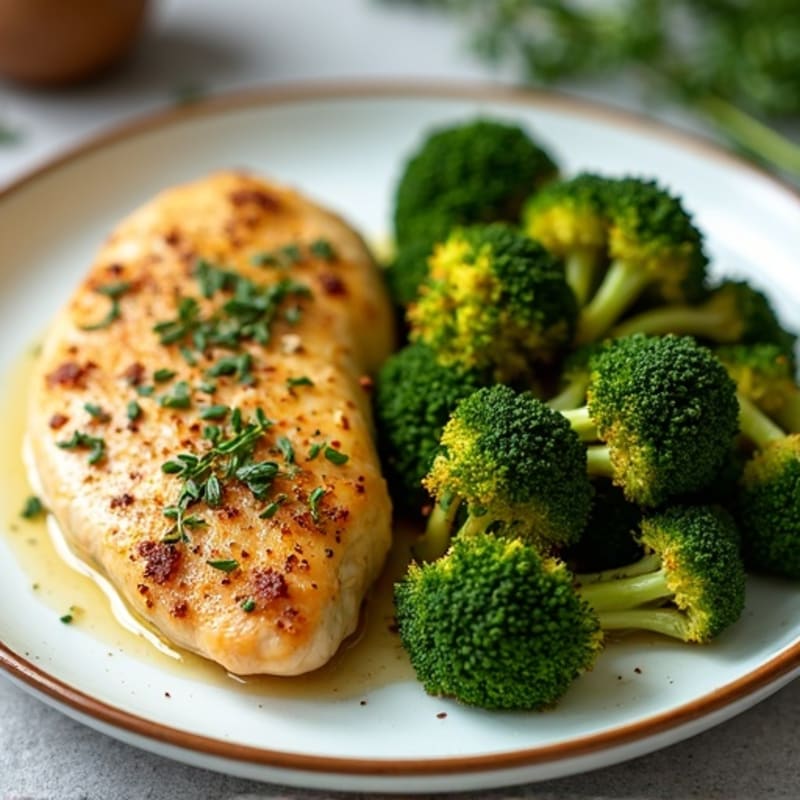 Sheet Pan Lemon Herb Chicken and Crispy Roasted Broccoli