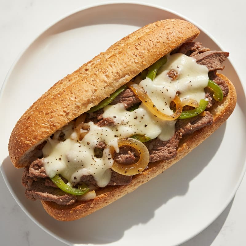 Philly Cheesesteak with Caramelized Onions