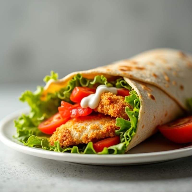 Crispy Buffalo Ranch Chicken Wrap