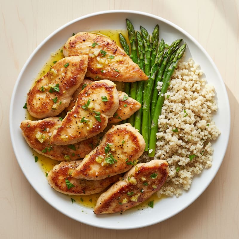 Pan-Seared Chicken Tenderloins with Lemon-Herb Sauce