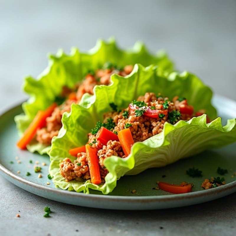 Spicy Tuna Crispy Lettuce Wraps