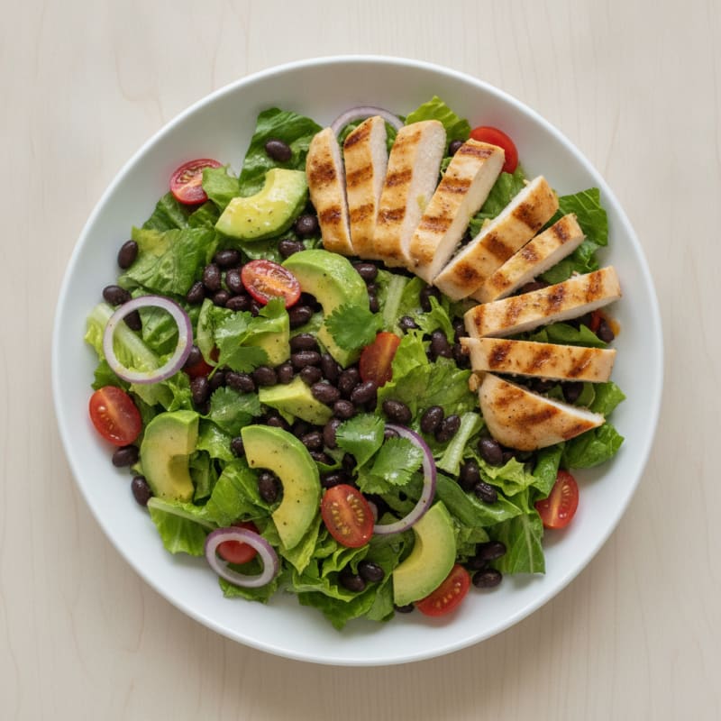 Protein-Boosted Avocado and Black Bean Salad