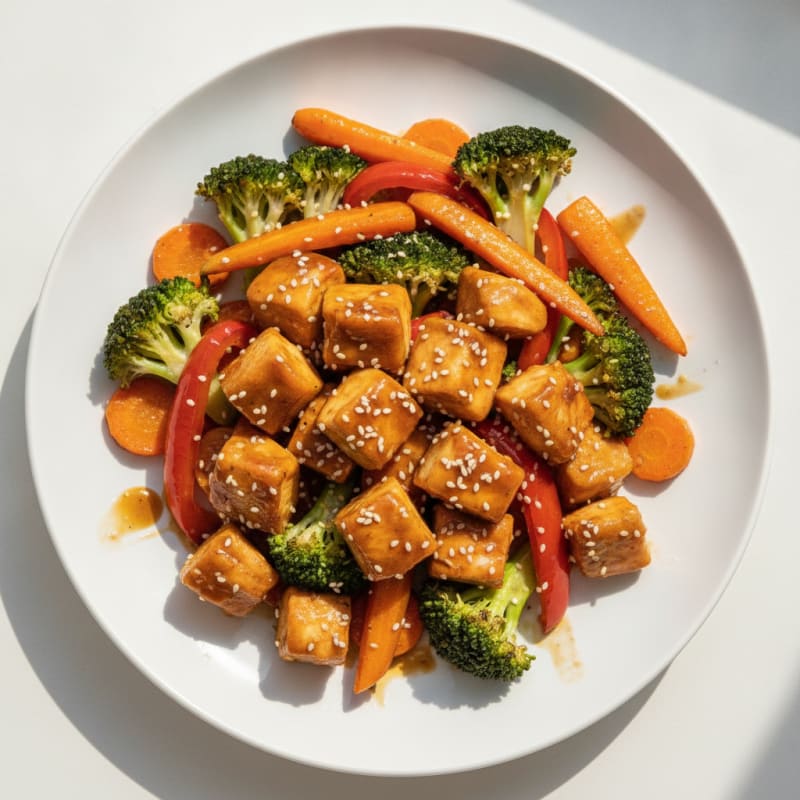 Teriyaki Chicken with Roasted Vegetables