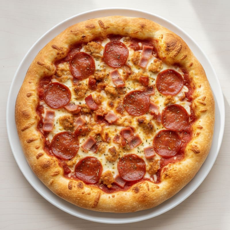 Meat Lovers Stuffed Crust Pizza