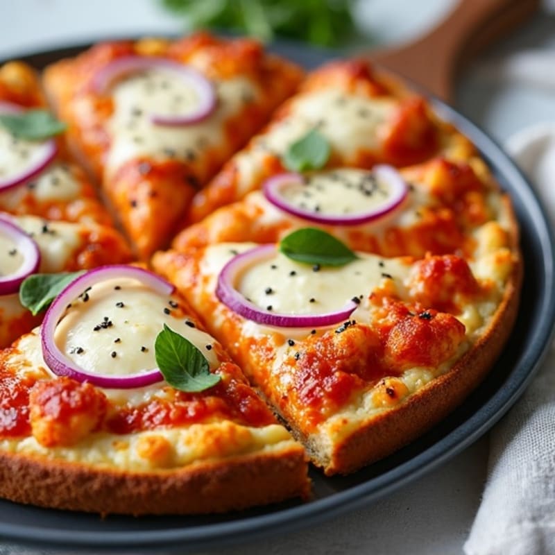 Sheet Pan Buffalo Chicken Pizza