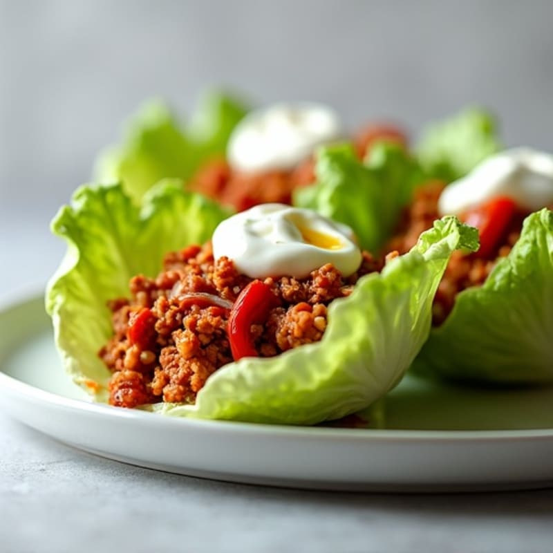 Hearty Turkey Sloppy Joes with Crisp Lettuce Cups
