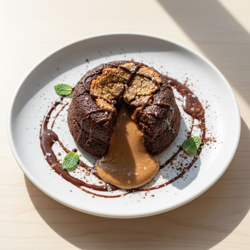 High-Protein Chocolate Lava Cake