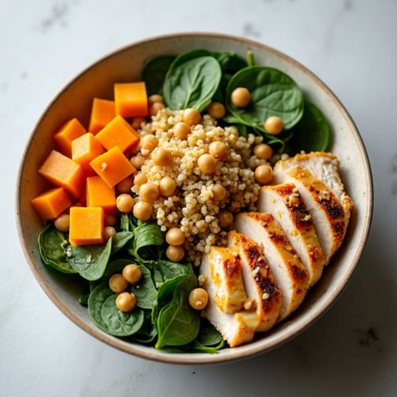 Maple-Roasted Butternut Squash and Quinoa Harvest Bowl
