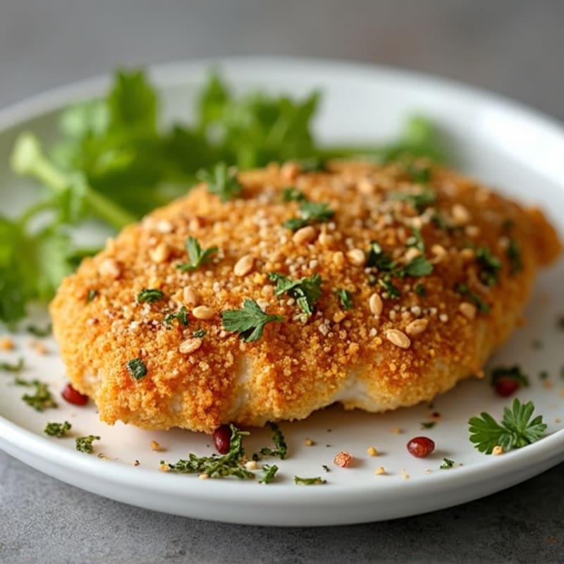 Crispy Herb-Crusted Air Fryer Chicken Breast