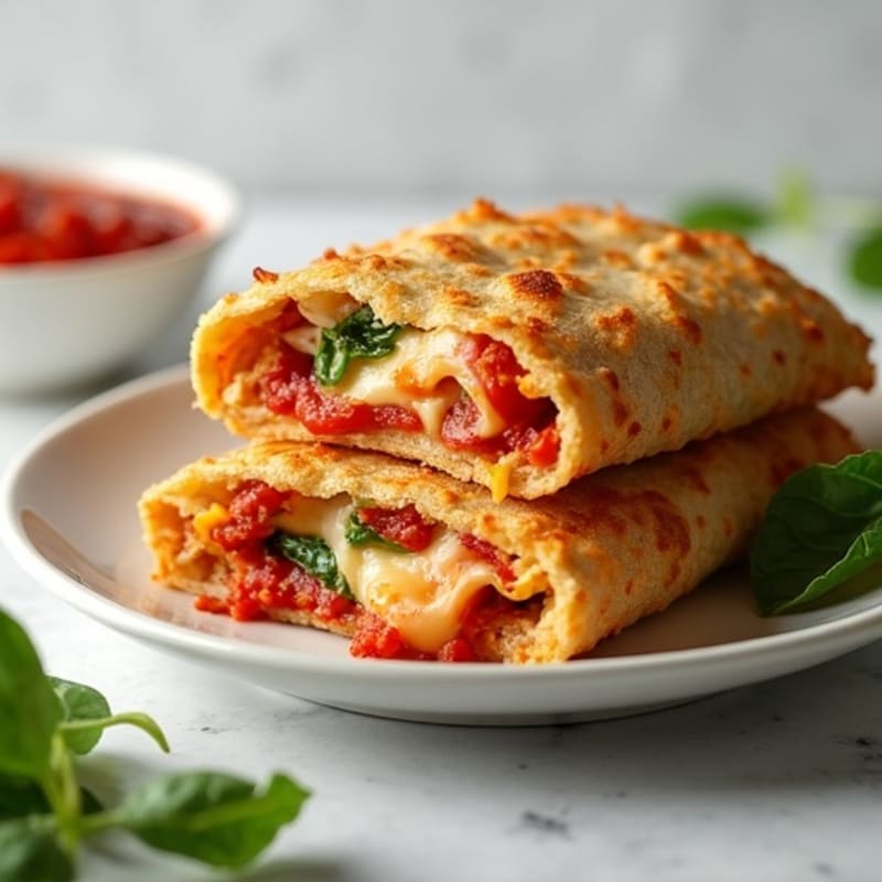 Crispy Baked Chicken & Veggie Pizza Pockets