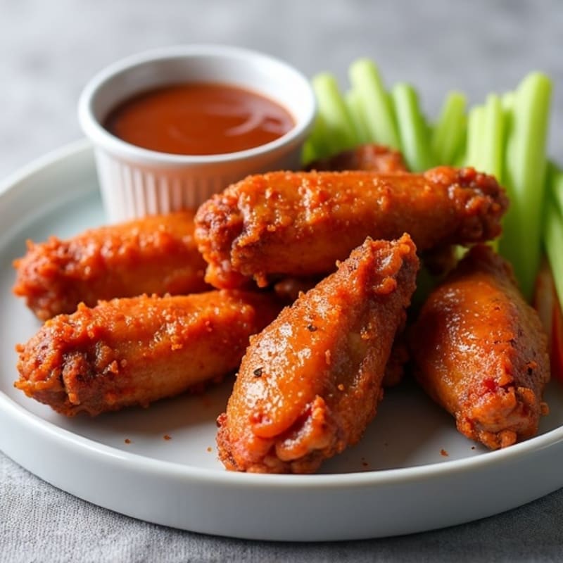 Crispy Baked Spicy BBQ Chicken Wings