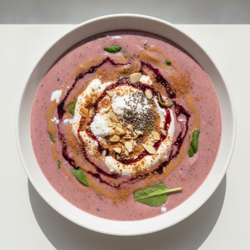 Berry Almond Breakfast Smoothie