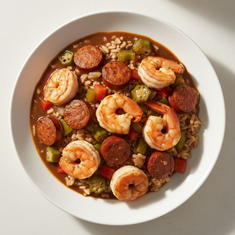 Creole Shrimp and Sausage Gumbo