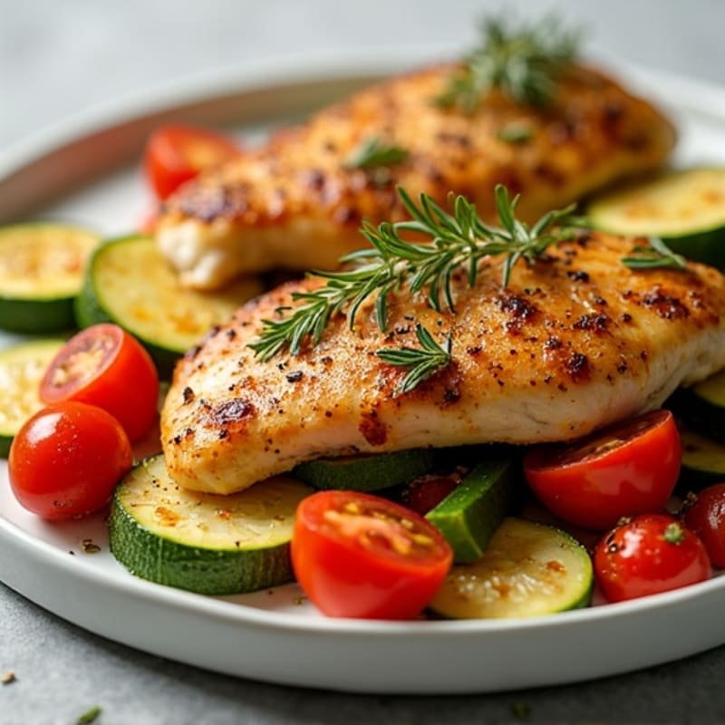 Herb-Crusted Sheet Pan Chicken with Roasted Vegetables