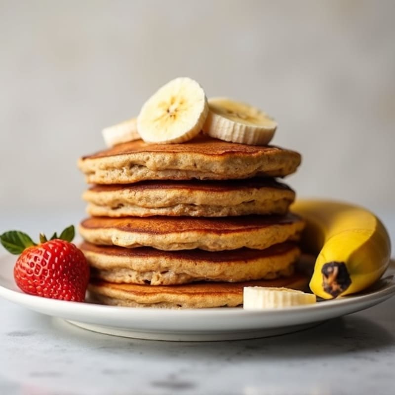 Protein-Packed Whole Grain Banana Pancakes