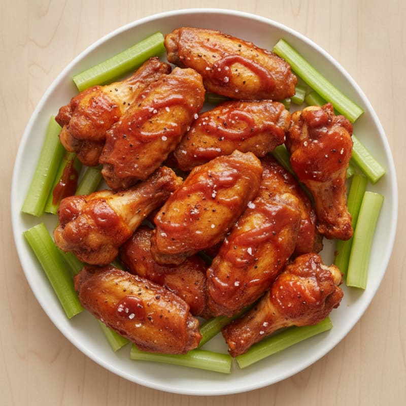 Spicy BBQ Baked Chicken Wings