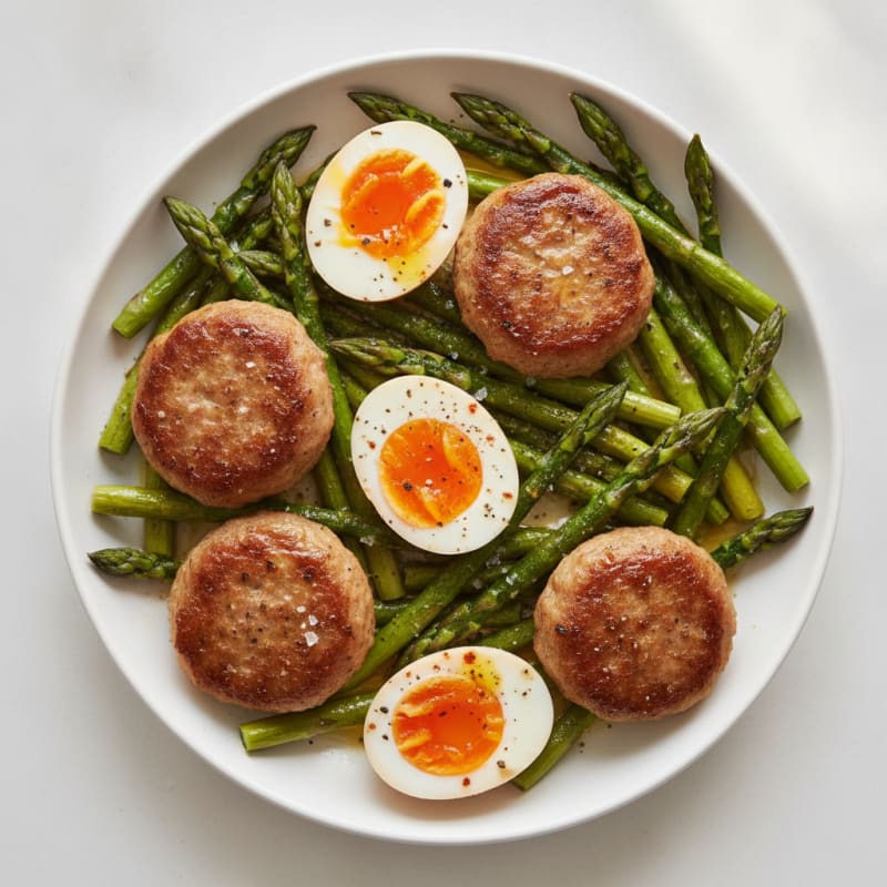 Sheet Pan Sausage and Eggs