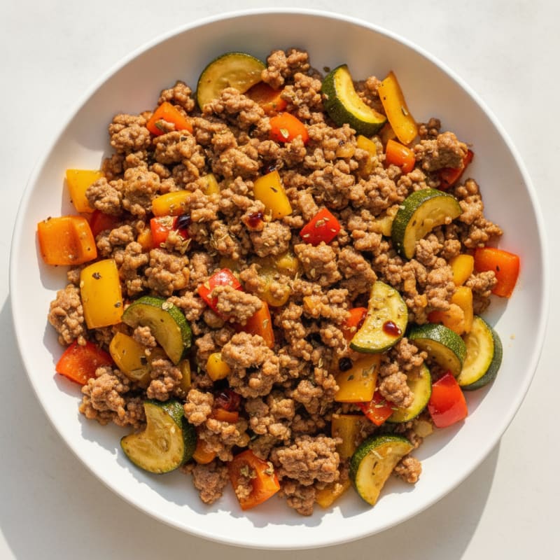 Ground Beef and Vegetable Skillet