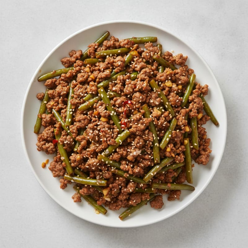 Sesame Beef and Green Bean Stir-Fry
