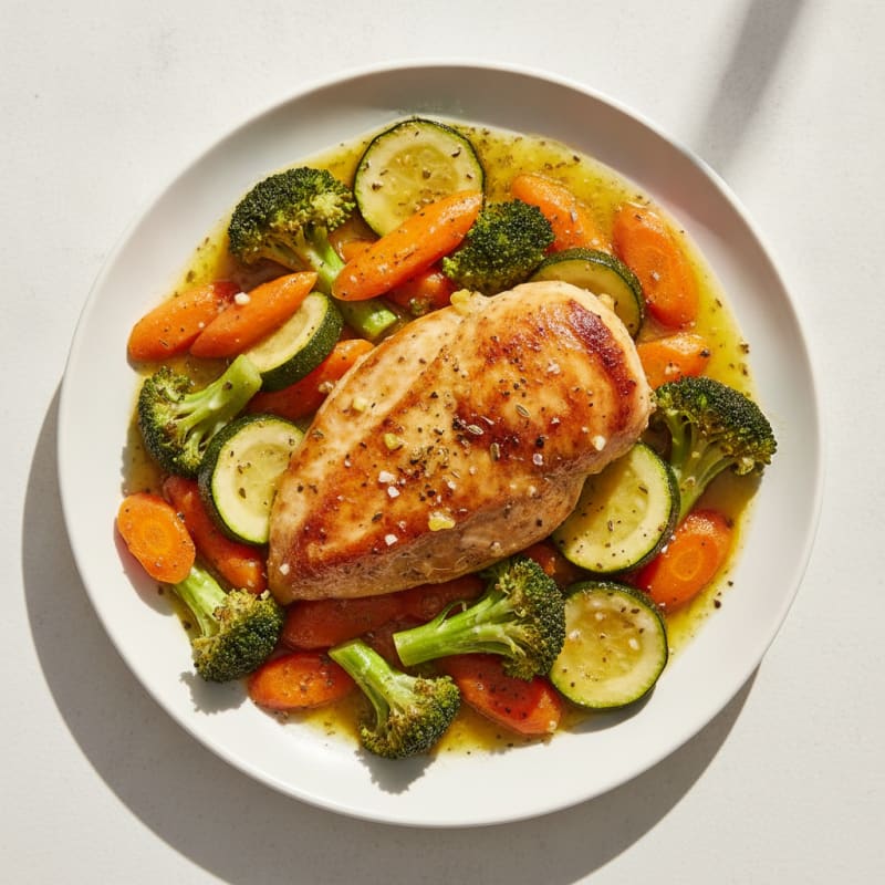 Lemon Herb Roasted Chicken with Vegetables