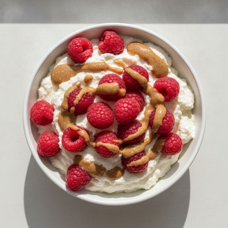 Silky Greek Yogurt Protein Mousse with Berries