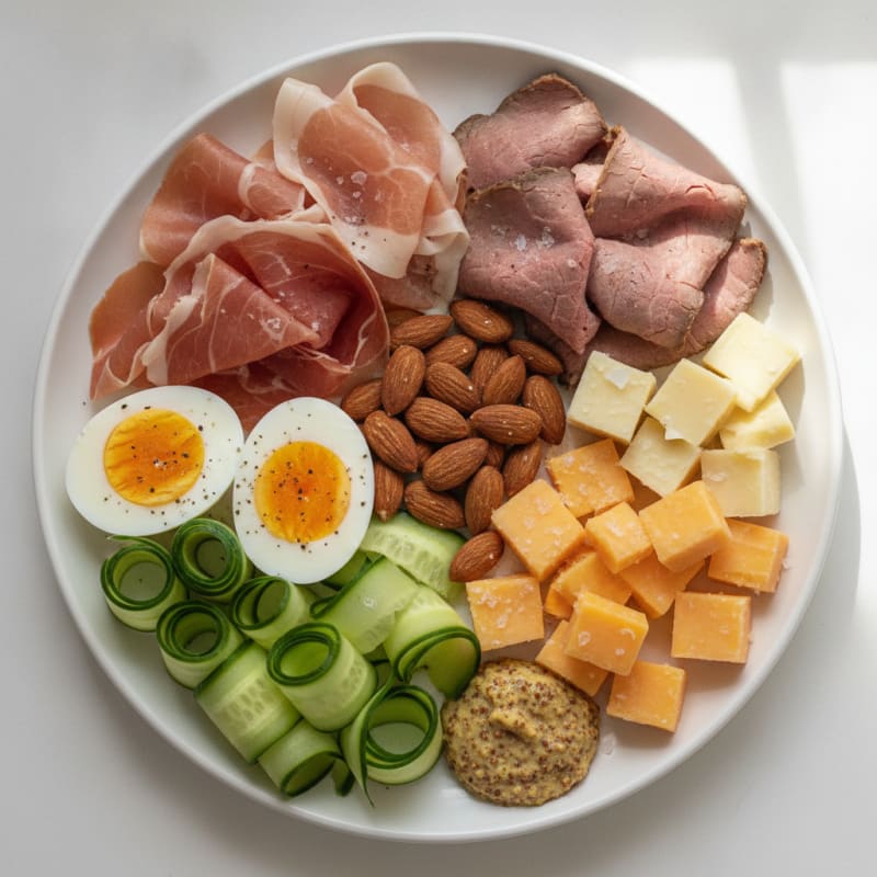 Artisan Charcuterie with Cured Meats and Cheeses
