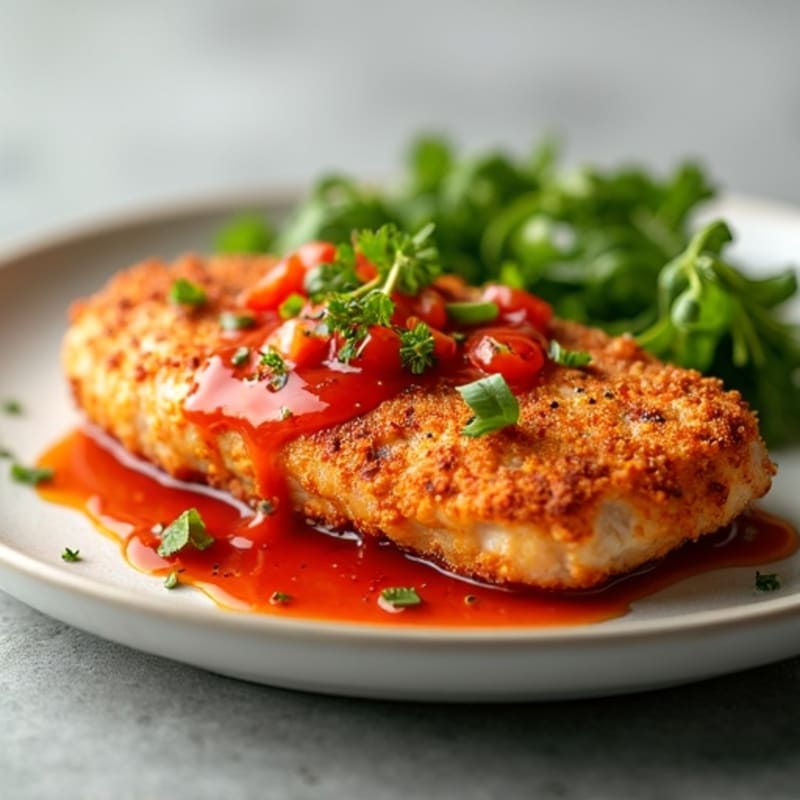 Crispy Baked Chicken with Sweet and Spicy Glaze
