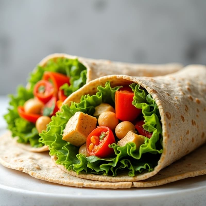 Fresh Veggie Hummus Wrap