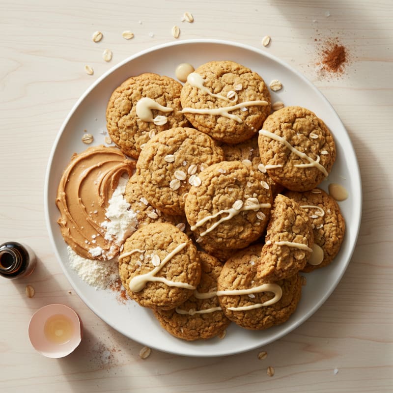 Chewy Peanut Butter Protein Cookies