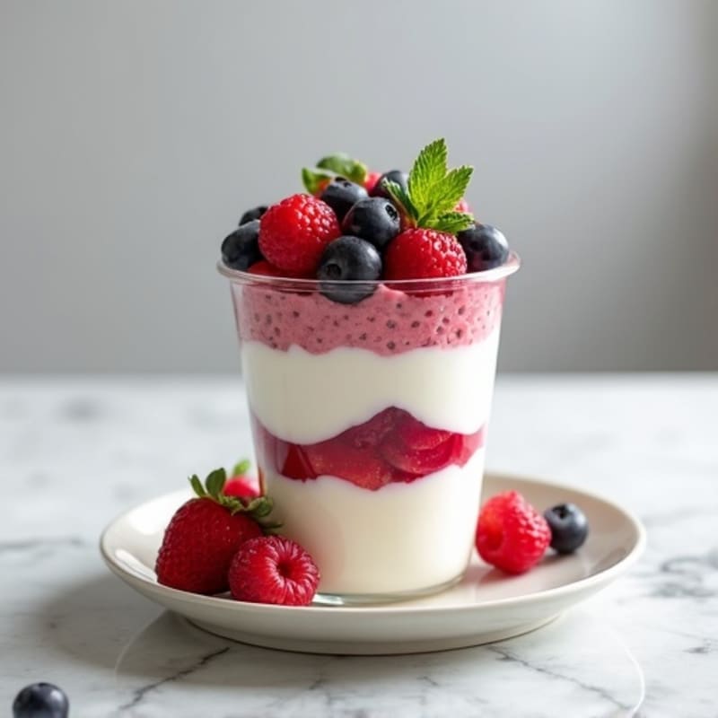 Creamy Greek Yogurt Protein Parfait with Mixed Berries