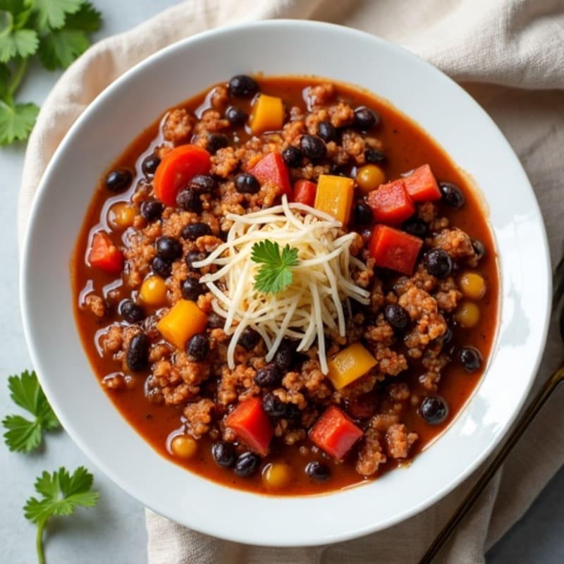 Smoky Black Bean Turkey Chili