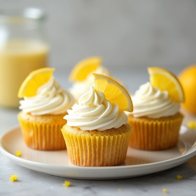 Protein-Packed Lemon Almond Cupcakes