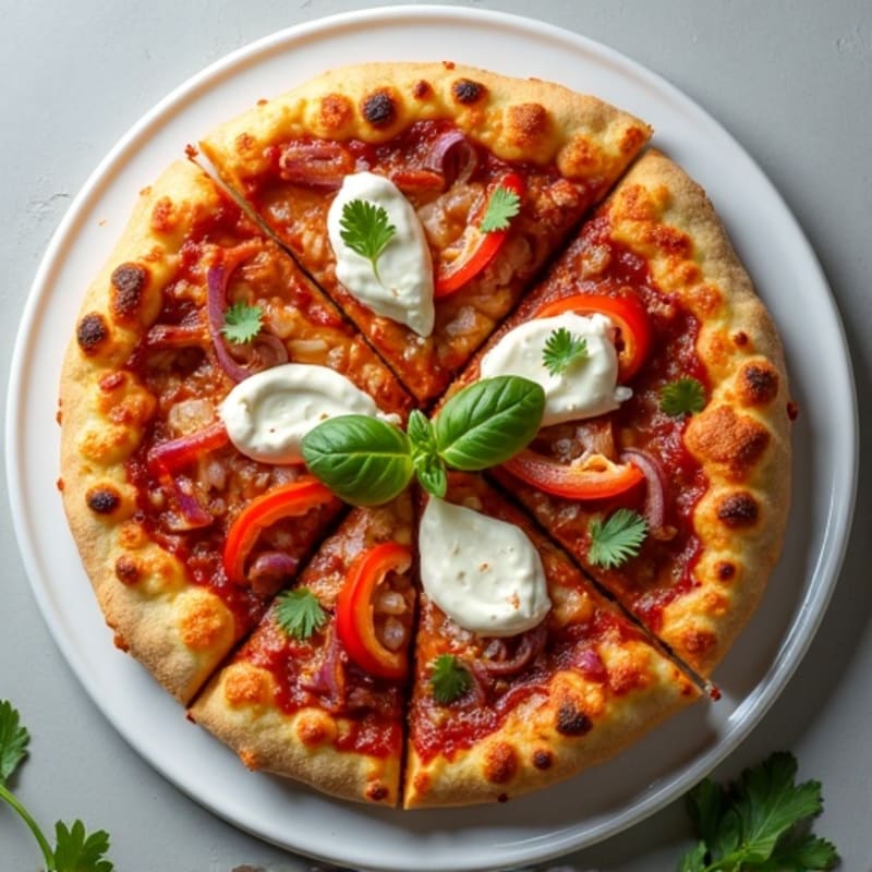 High-Protein BBQ Chicken Pizza